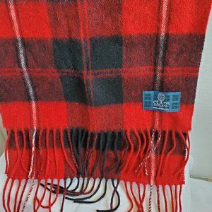 Clans Scotland 100%lambswool tartan scarf 56inx12in